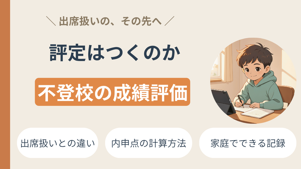 不登校の子どもに「成績」はつくのか——出席扱いの、その先にある成績評価の話
